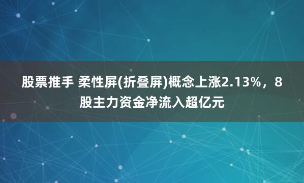 股票推手 柔性屏(折叠屏)概念上涨2.13%，8股主力资金净流入超亿元